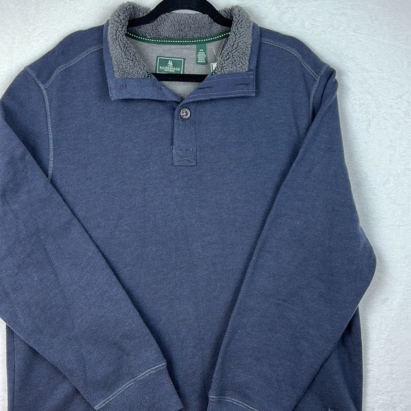 G.H. Bass Men’s Pullover Sweater Blue Size Large NWT - Picture 2 of 11